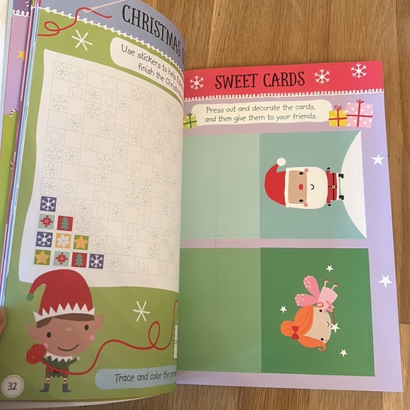 NWOT I Love Christmas Activity Book: Santa, Reindeer, Snowman, Stickers, Cards - Picture 12 of 15